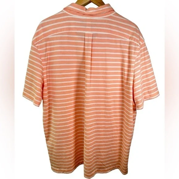 Ralph Lauren knit Oxford orange and white stripe men’s - size XXL - Picture 2 of 5